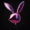 The bunny balloon, 40x40cm