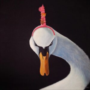 Sarvipantakyhmyjoutsen, 40x40cm