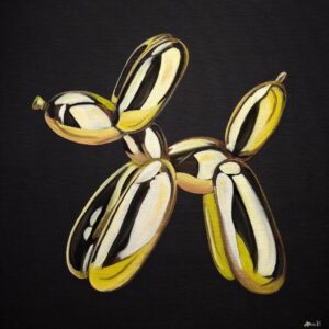 Balloon dog, 40x40x2cm