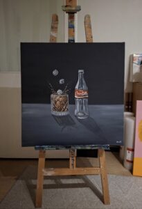Coca cola, 70x70cm