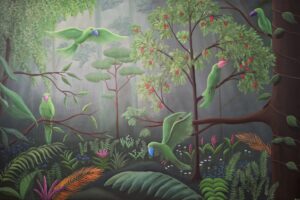 Pop-pankin konttorille tehty maalaus