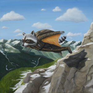 "Where doubt could not follow" 70x70x2cm oil on canvas